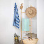 Jacquard Cotton Fouta 100x200 - Capri - Aqua Green