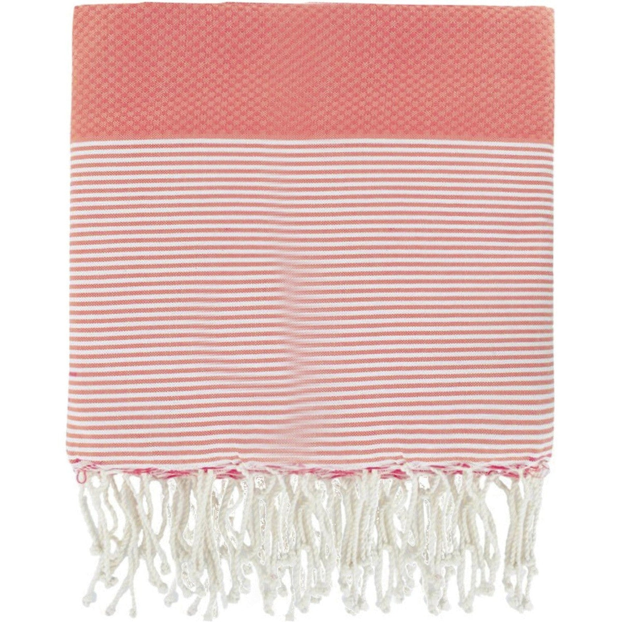 Fouta Xxl Ibiza - Coral Orange - Cotton