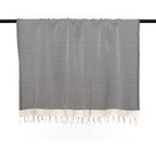 Courchevel - Throw - Cotton - Black/Ecru