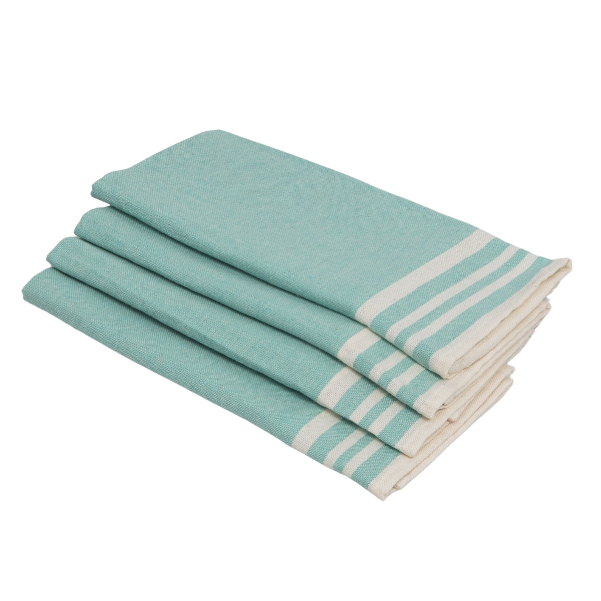 Set of 4 Cotton Napkins 45x45 - Mahdia - Light Green