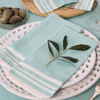 Set of 4 Cotton Napkins 45x45 - Mahdia - Light Green