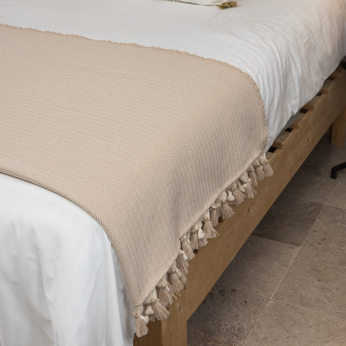 Gstaad - Plaid - Lana - Taupe Clair