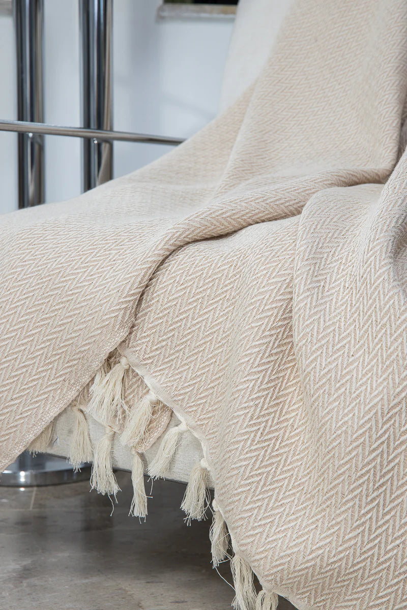 Aspen - Plaid - Laine - Taupe Clair