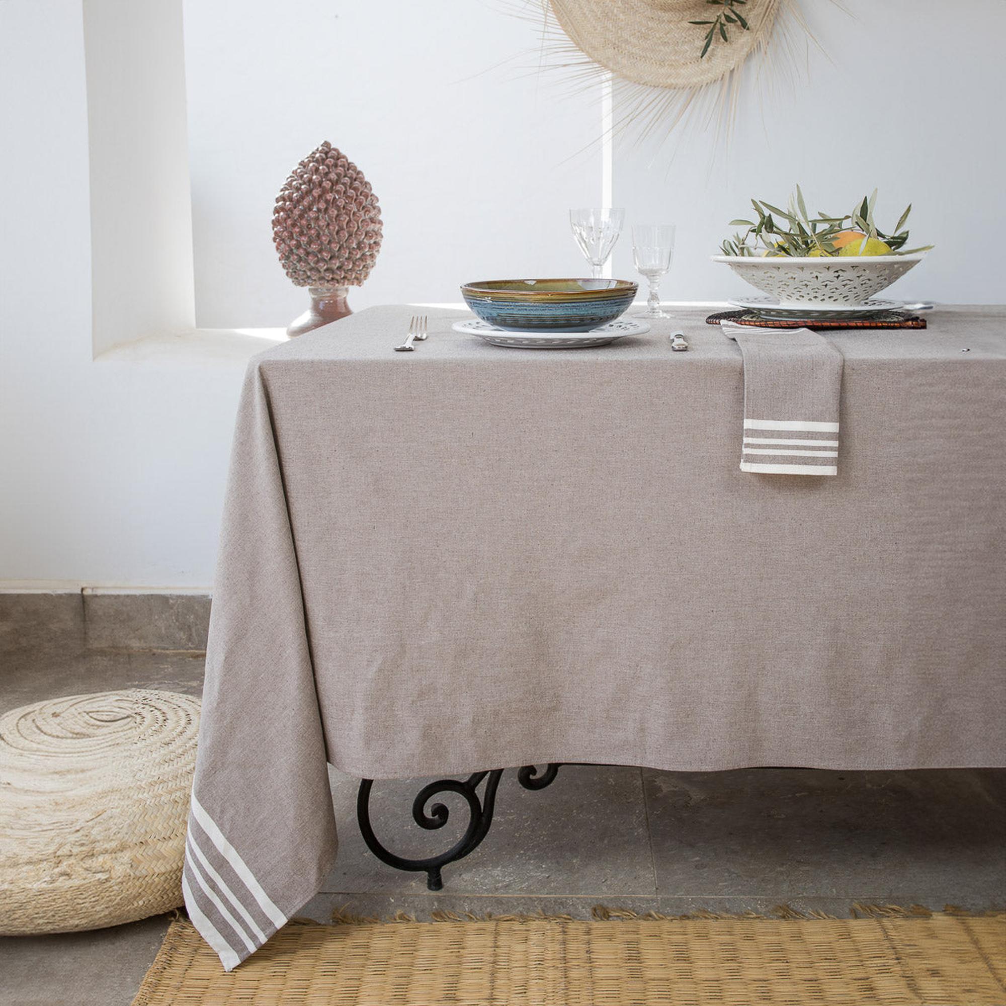 Mahdia - Juego De Mesa - Algodón - Topo