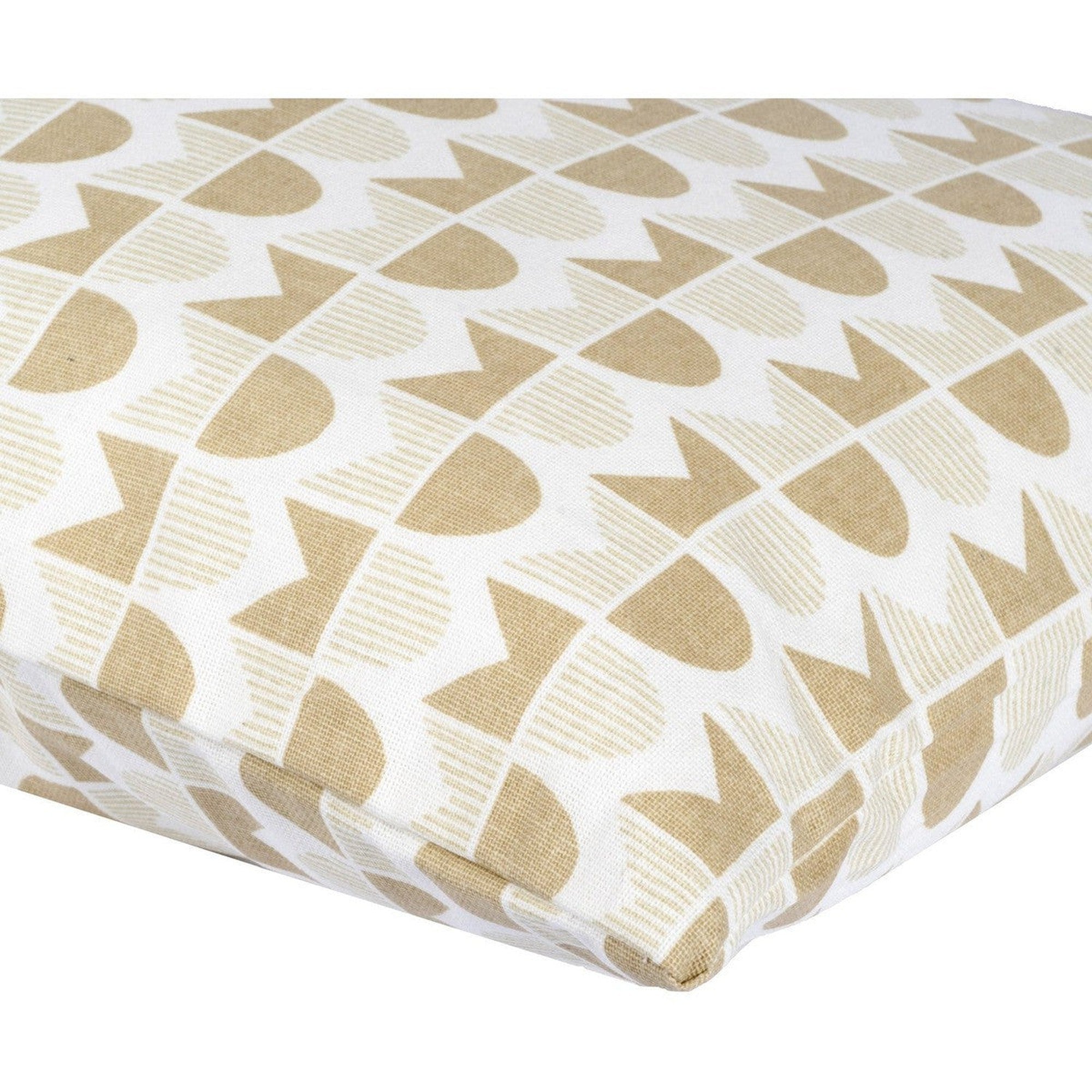 Funda de cojín de algodón para exterior Skandi - Beige