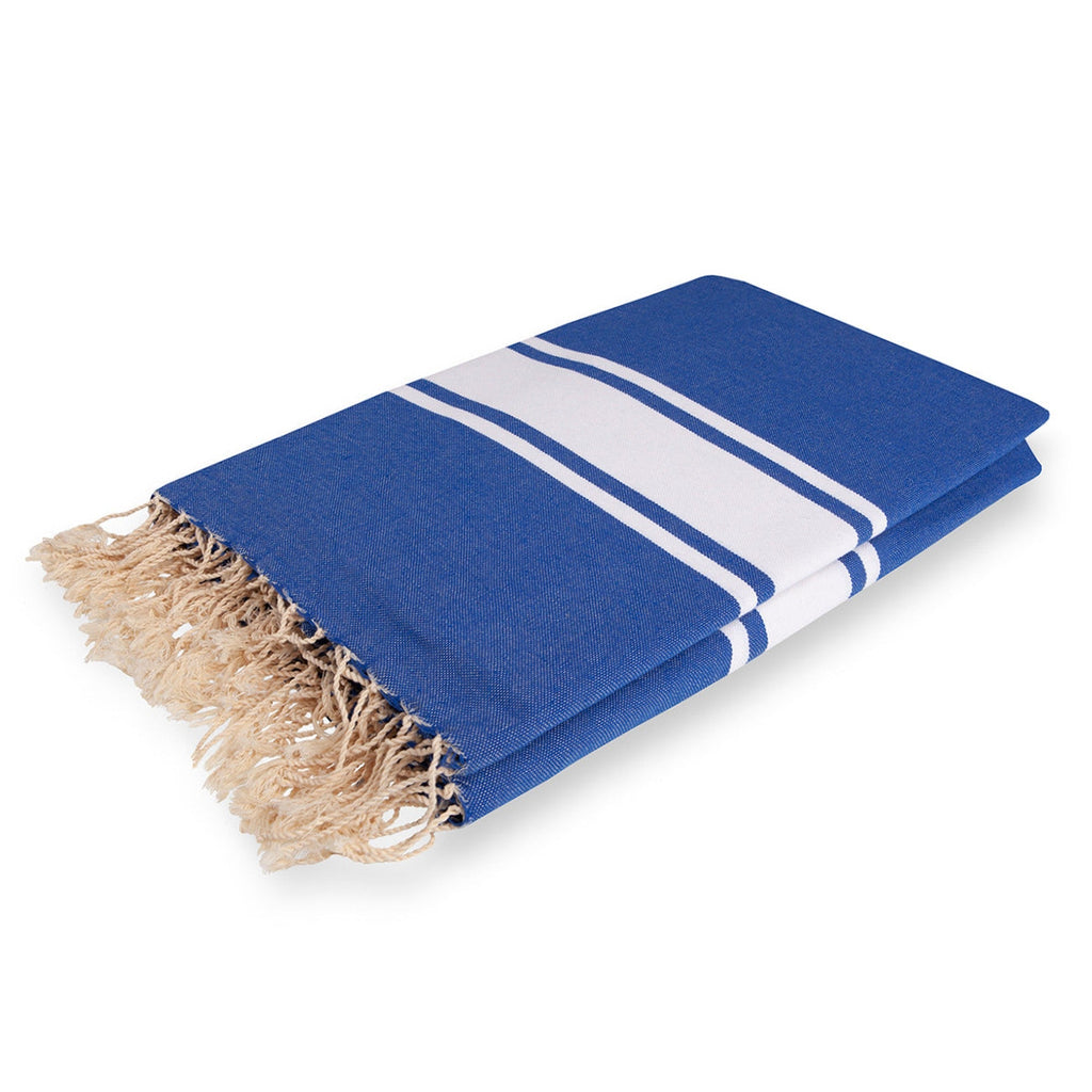 Mantel de algodón 150x250 ST TROPEZ azul griego