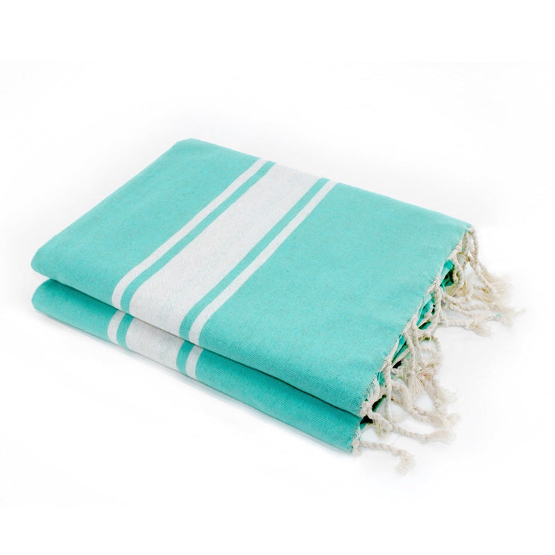 Fouta XXL - Cotton - Turquoise Green - St Tropez