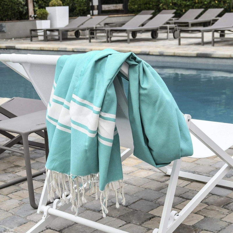 Fouta XXL - Cotton - Turquoise Green - St Tropez