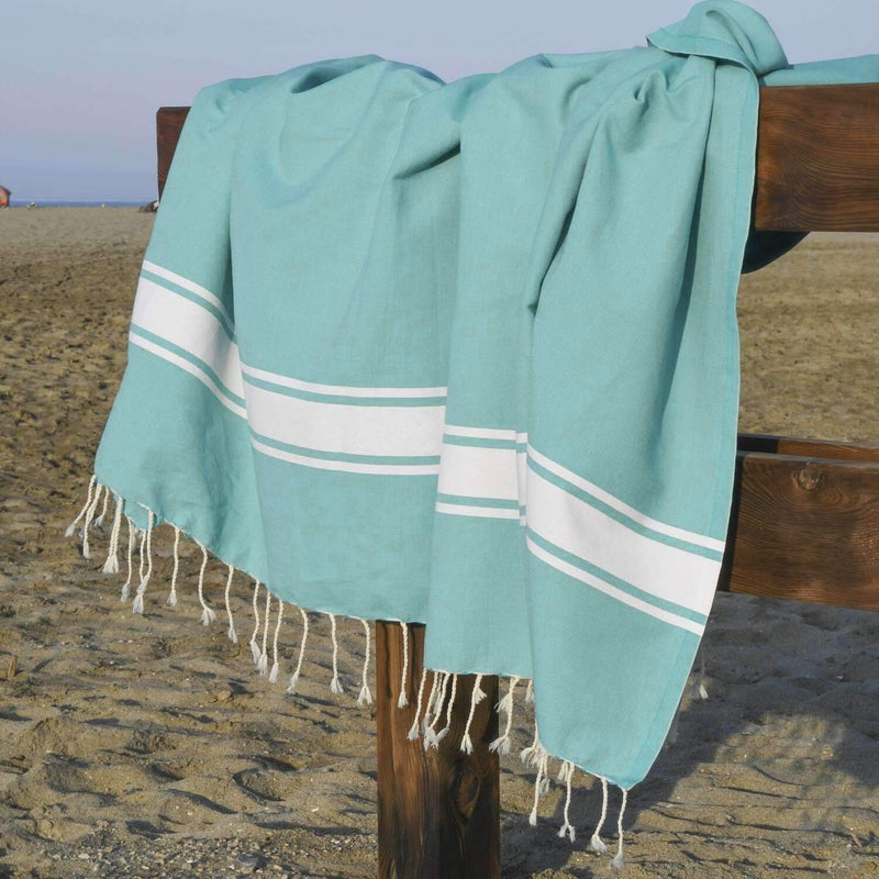 Fouta XXL - Cotton - Turquoise Green - St Tropez