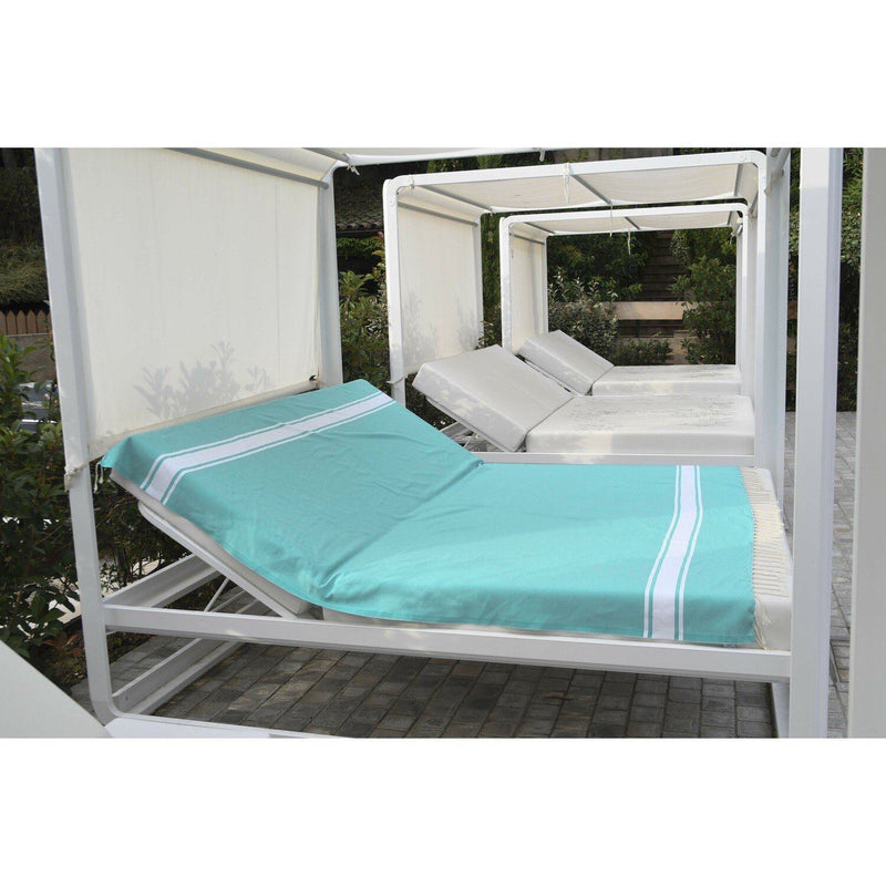 Fouta XXL - Cotton - Turquoise Green - St Tropez