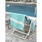 Fouta Xxl St Tropez - Verde Turquesa - Algodón