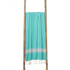 Fouta Xxl St Tropez - Verde Turquesa - Algodón