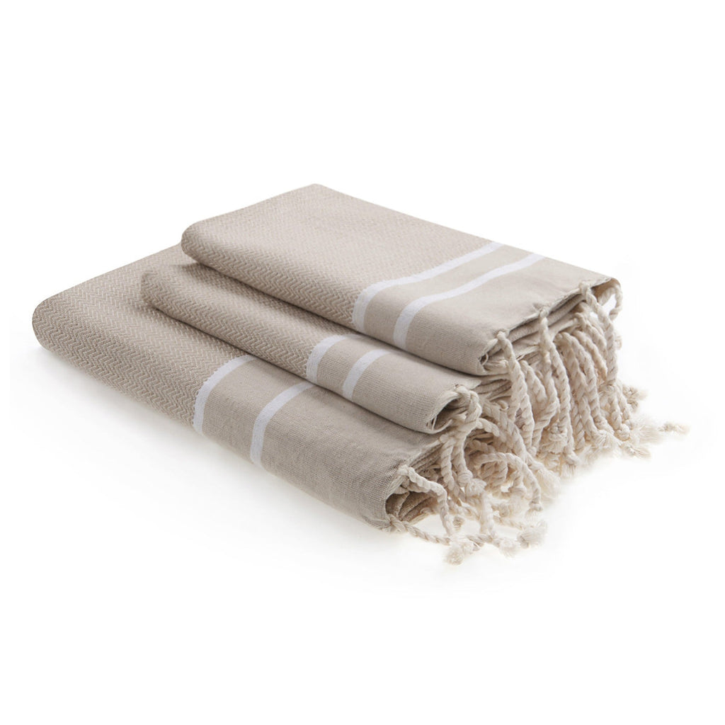 Stockholm Bath Foutas - Light Taupe - Cotton