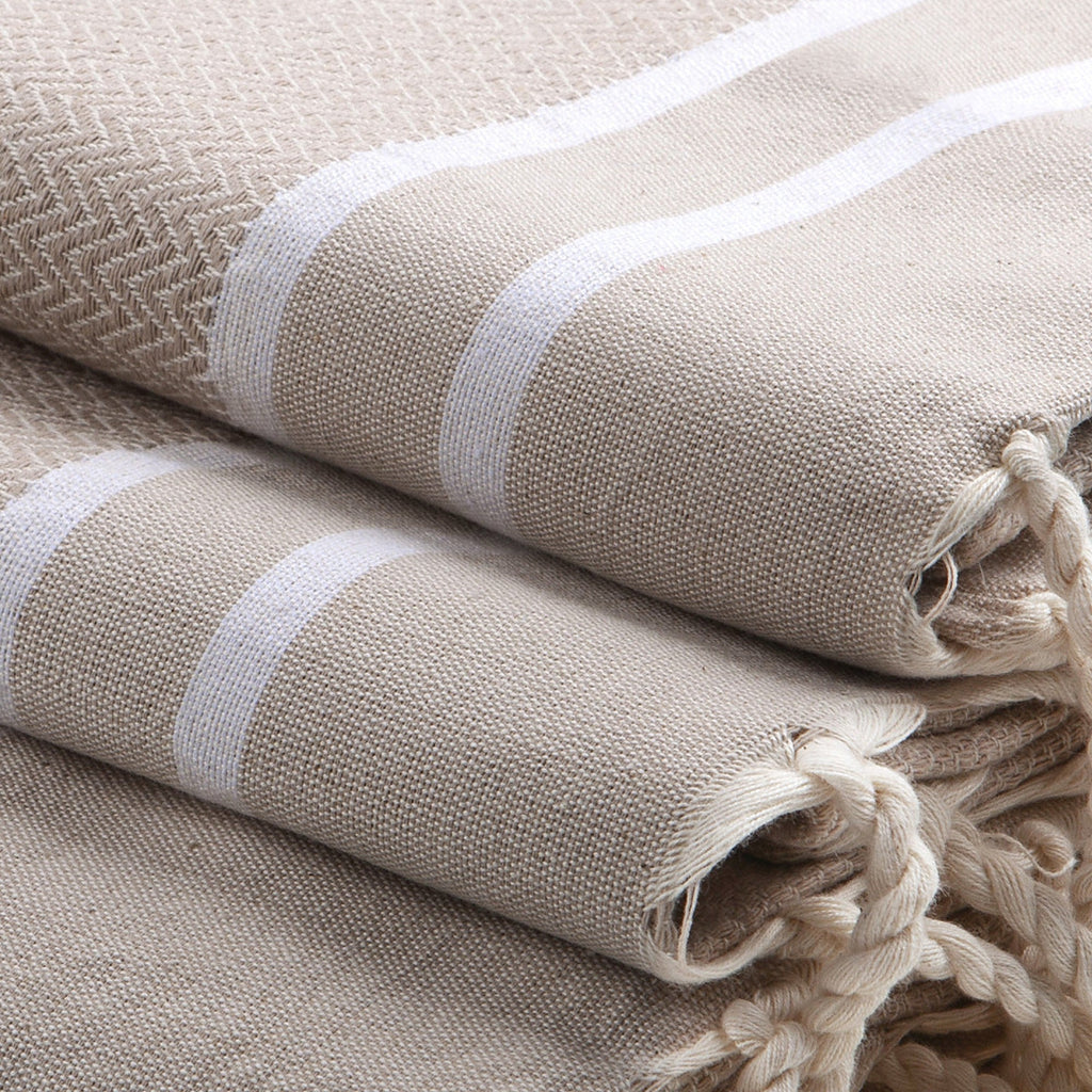 Stockholm Bath Foutas - Light Taupe - Cotton