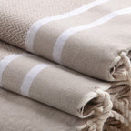 Stockholm Bath Foutas - Light Taupe - Cotton