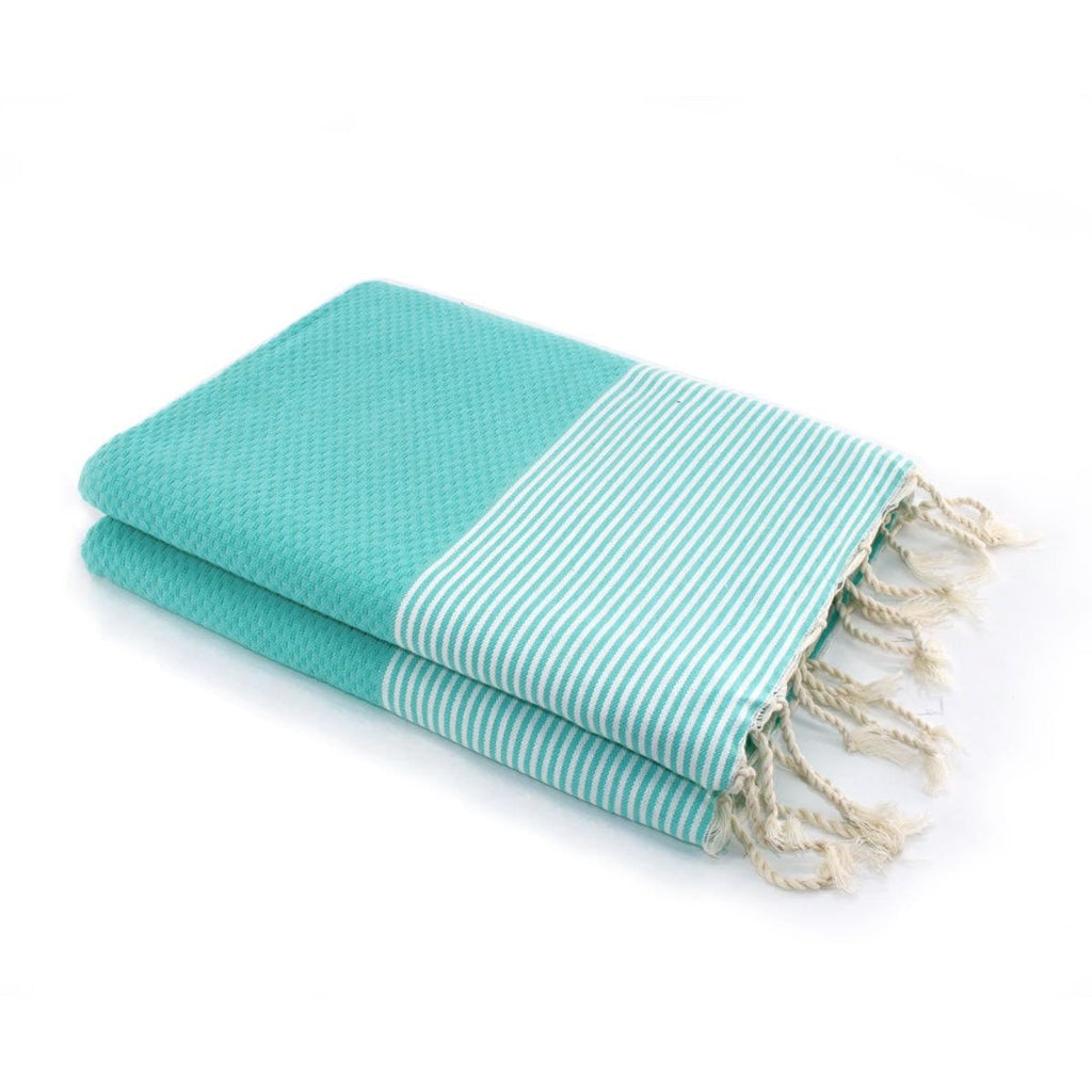 Fouta XXL cotton 200x200 IBIZA turquoise green