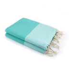 Fouta XXL cotton 200x200 IBIZA turquoise green