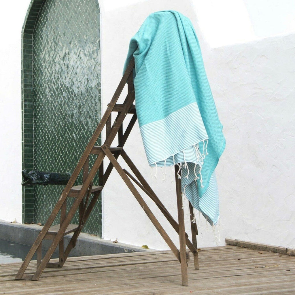 Fouta XXL cotton 200x200 IBIZA turquoise green