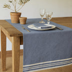 Camino de Mesa Mahdia - Azul Denim - Algodón