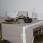 Nappe Coton 150X250 St Tropez Taupe Clair