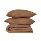 Camille - Bedding Set + Pillowcases - Washed Linen - Hazelnut