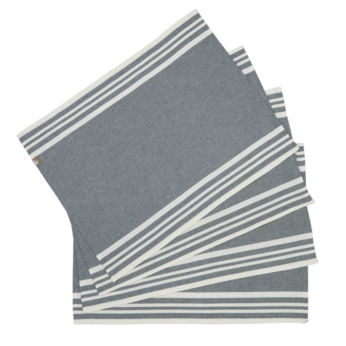 Mantel individual Mahdia (X4) - Gris medio - Algodón