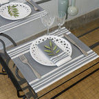 Mantel individual Mahdia (X4) - Gris medio - Algodón