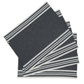 Mantel individual Mahdia (X4) - Negro - Algodón