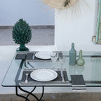 Mantel individual Mahdia (X4) - Negro - Algodón