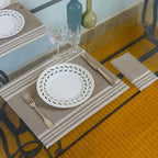 Mantel individual (X4) Mahdia - Taupe - Algodón