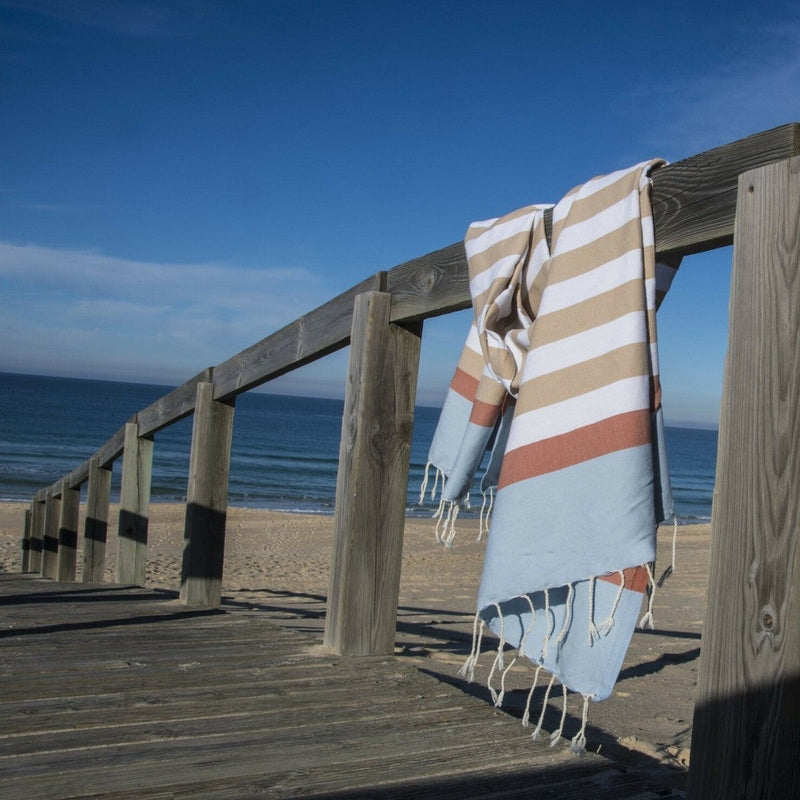 Tricolore Fouta - Cotton - Beige - Arcachon