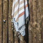 Tricolor cotton fouta 100x200 ARCACHON beige