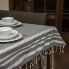Mantel Hamptons de algodón y lúrex - Gris