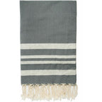 Mantel Hamptons de algodón y lúrex - Gris