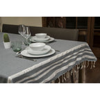 Mantel Hamptons de algodón y lúrex - Gris
