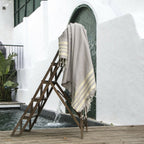 Fouta XXL algodón 200x200 HAMPTONS topo claro
