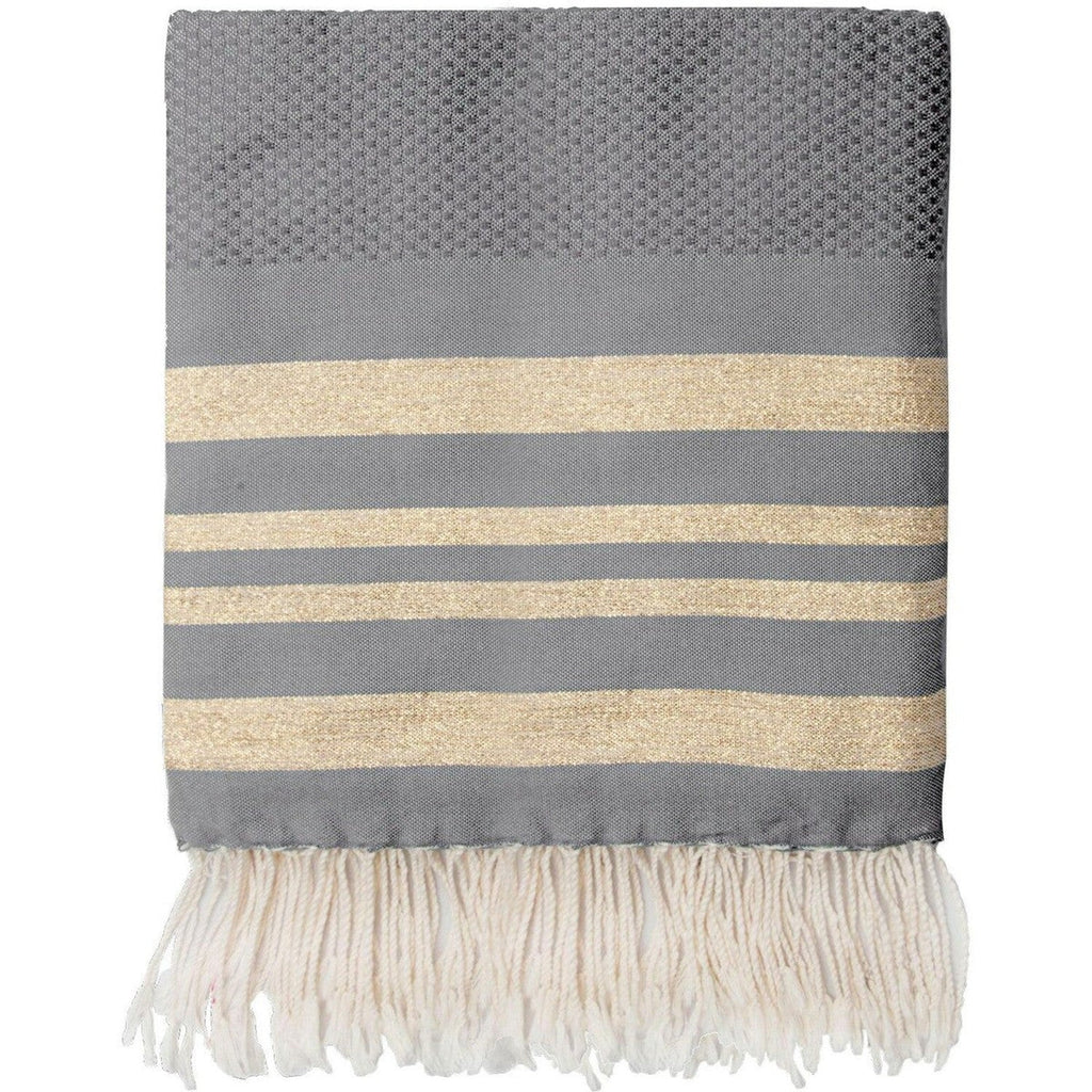 Fouta XXL algodón 200x200 HAMPTONS topo claro