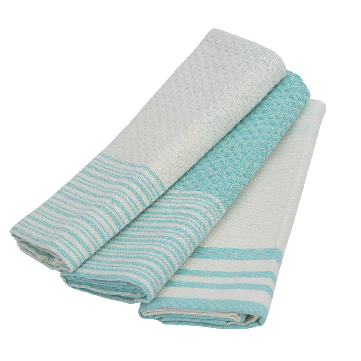 Torchon (X3) Coton 45X70 Mahdia Vert D'Eau