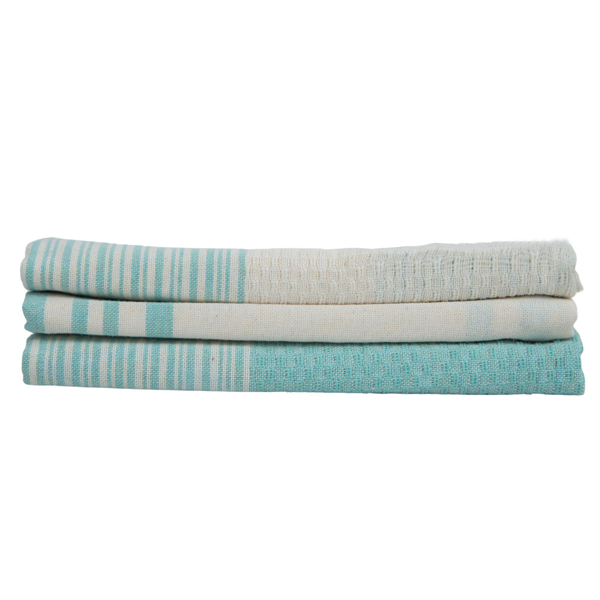 Torchon (X3) Coton 45X70 Mahdia Vert D'Eau
