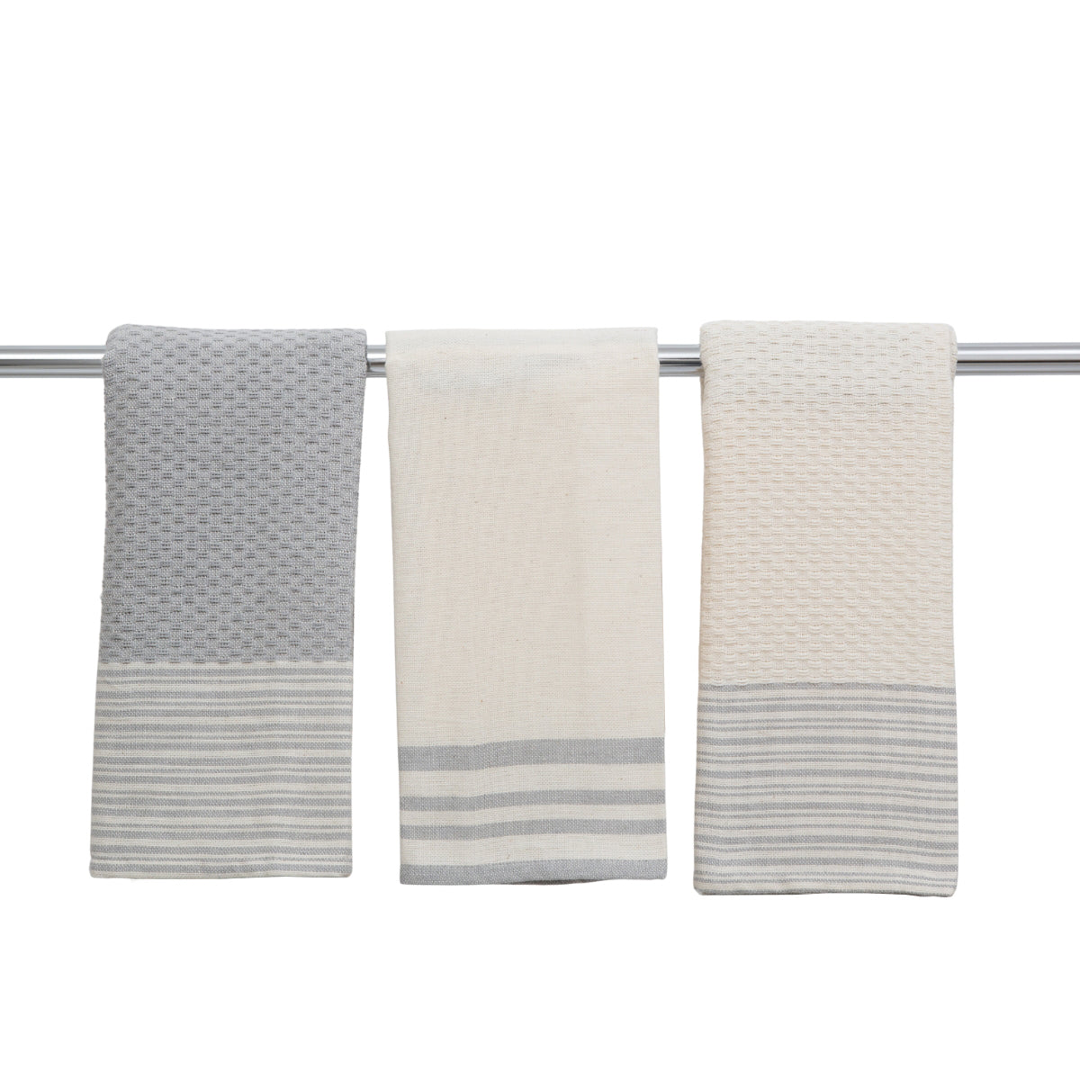 Torchon (X3) Coton 45X70 Mahdia Gris Perle