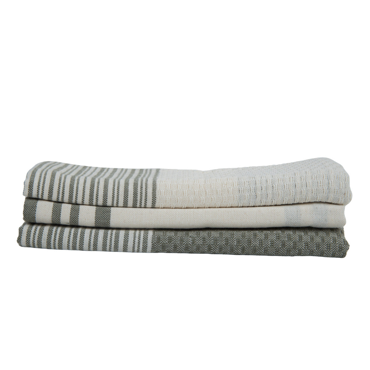 Torchon (X3) Coton 45X70 Mahdia Vert Kaki