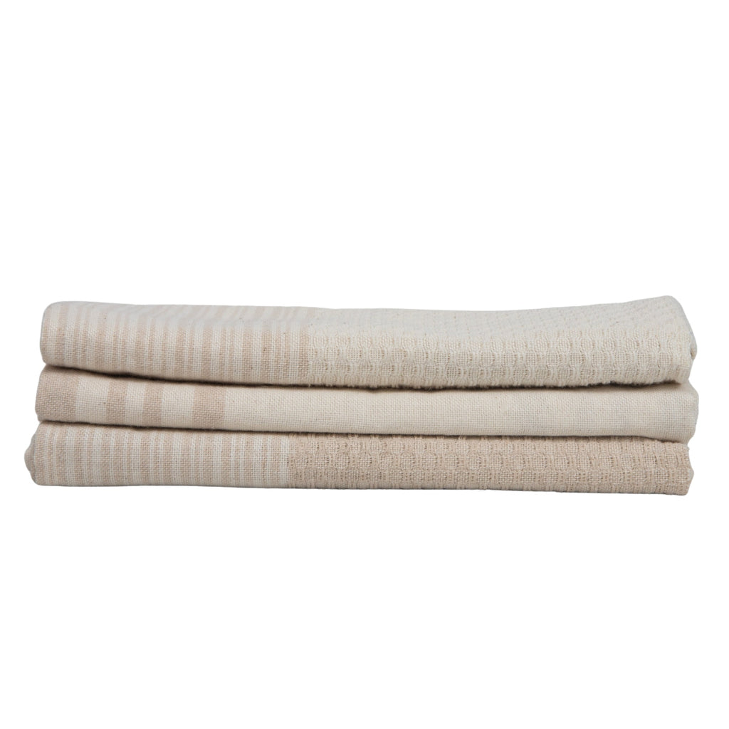 Torchon (X3) Coton 45X70 Mahdia Taupe Clair