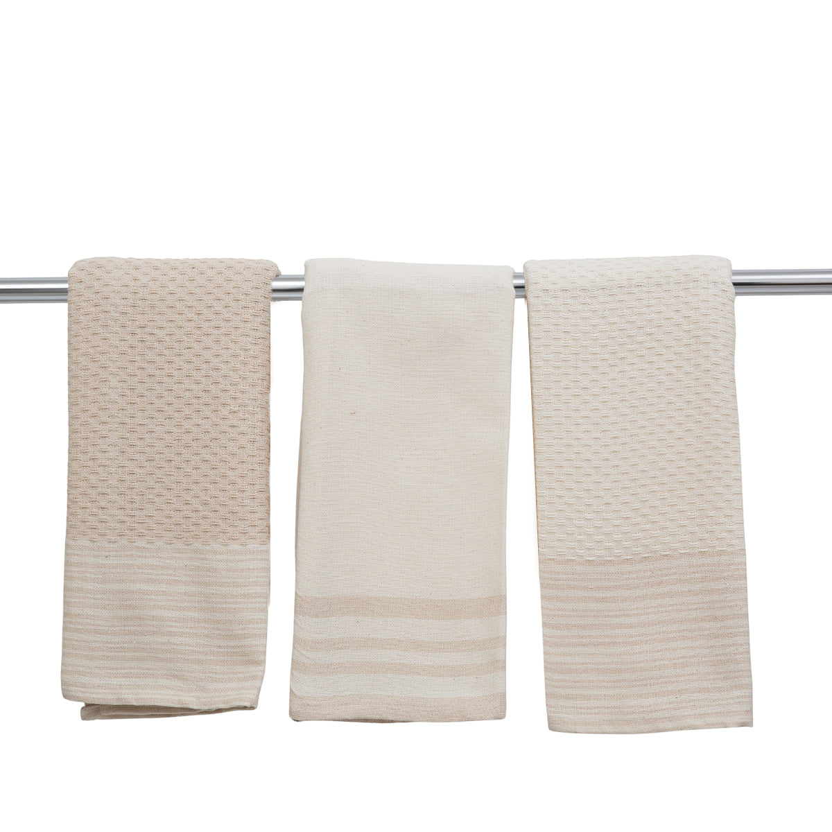 Torchon (X3) Coton 45X70 Mahdia Taupe Clair