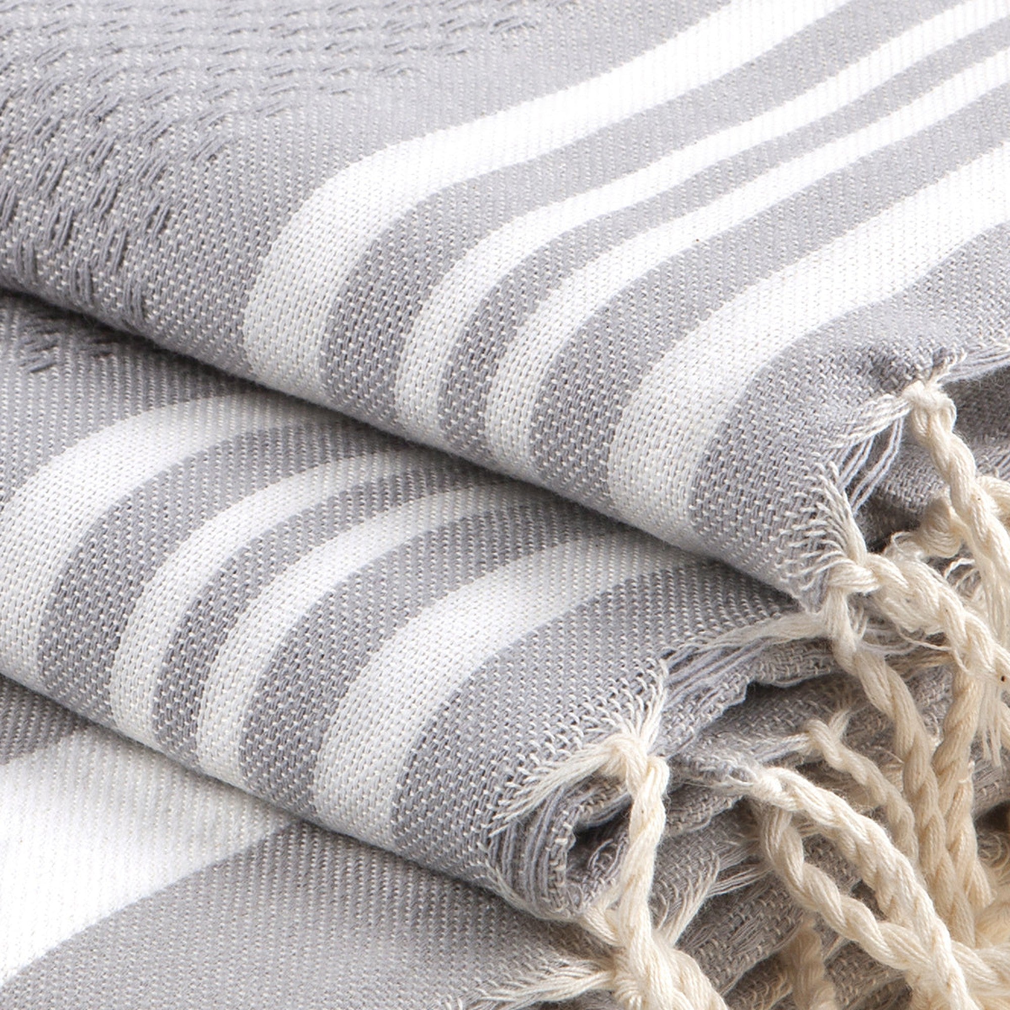 Bath towels (1+2) cotton 100x200+2(40x60) HAMPTONS pearl gray / white