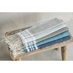 Bath towels (1+2) cotton 100x200+2(40x60) HAMPTONS pearl gray / white