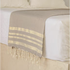 Mantel Hamptons de algodón y lúrex - Beige
