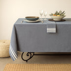 Mahdia - Juego De Mesa - Algodón - Azul Denim