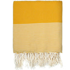 Fouta XXL cotton 200x200 IBIZA saffron yellow