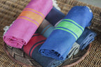 St Tropez - Fouta Bicolore - Bleu Grec/Vert Pomme