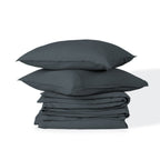 Luna - Bed Linen Set - Washed Cotton - Storm Blue